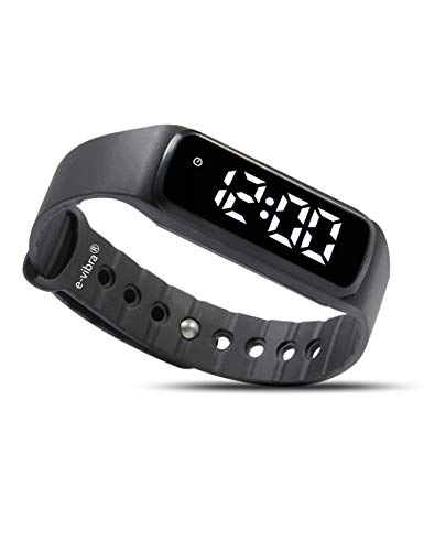 e-vibra Reloj de entrenamiento para orinal – Silent Vibrating Alarma Reminder Watch para niños/niñas – con temporizador y 12 alarmas diarias (negro)