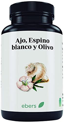 Ebers Ajo + Espino Blanco+ Olivo - Cápsulas (100020), Amarillo, 60 Unidad, 60 unidad, 1