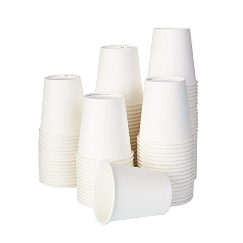 ECO BRO 100/200/500/1000/2000/3000 Piezas Vasos De Papel Biodegradables Compostables Ecológicos 200 ml Desechables para Agua Bebidas Calientes y fría (1000)