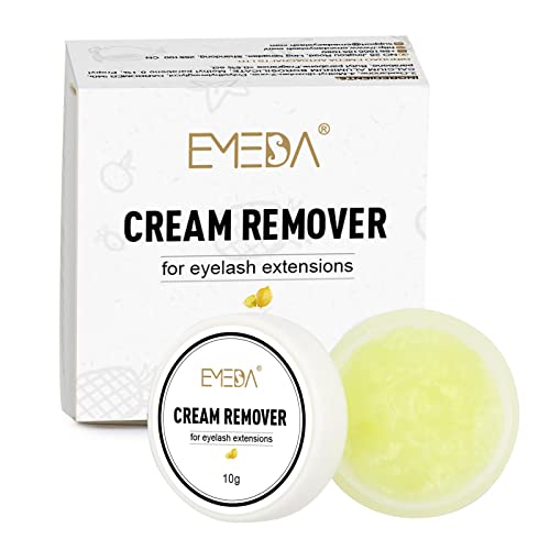 EMEDA Crema removedora de pestañas 10g Extensiones de pestañas tipo crema removedor de adhesivo eliminación de pegamento suave y rápida Removedor de pegamento de pestañas