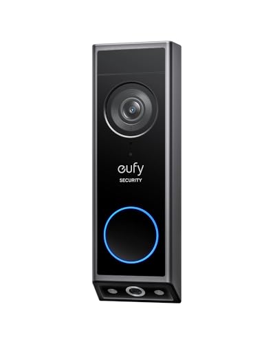 eufy Security Video Doorbell E340, cámara Doble con Sistema de Control de entregas, 2K Full HD y visión Nocturna a Color, Almacenamiento Local Ampliable hasta 128 GB, sin cuotas mensuales