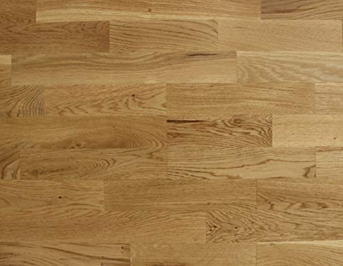 EUROVENSA Tarima Flotante Madera Natural de Roble 3 Lamas Satinado