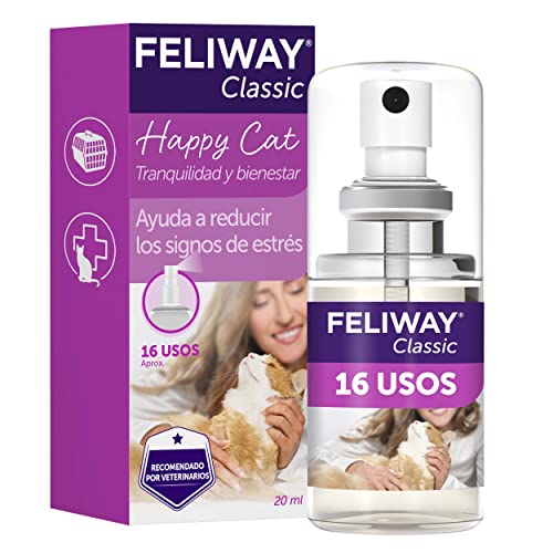 FELIWAY Classic - Antiestrés para gatos - Transportín, Viajes - Spray (20 ml)