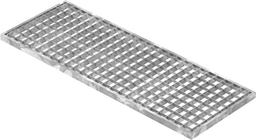 Fenau | Rejilla de acero piso Dimensiones: 290 x 790 x 20 mm - MW: 30 mm / 30 mm (galvanizado en caliente) (Apto para marco: Fenau 300 x 800 x 23 mm)