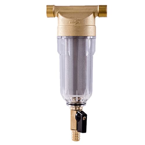 Filtro fino lavable reutilizable Spin-down sediment-filtro de agua prefiltro filtro de sedimento para manguera de agua de pozo (3/4" hilo macho)