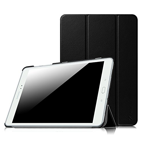 FINTIE SlimShell Funda para Samsung Galaxy Tab A 9.7" - Súper Delgada y Ligera Carcasa con Función de Soporte y Auto-Reposo/Activación para Modelo SM-T550N/T555N, Negro