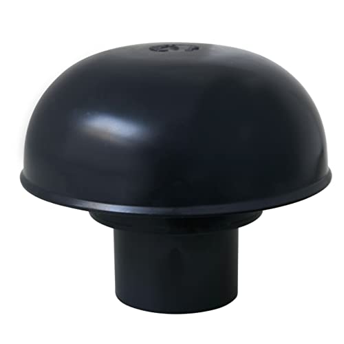 First Plast CDVM40A - Sombrero de ventilación con rejilla de pizarra, diámetro interior de 40 mm