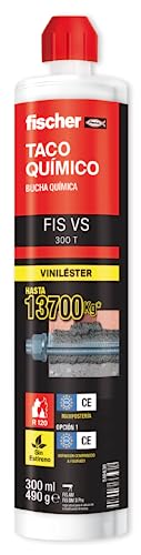 fischer | Fis Vs 300 T taco quimico para fijación en hormigón, ladrillo hueco para toldos, placas solares, marquesinas (300ml