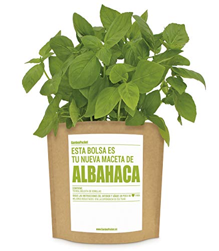 Garden Pocket - Kit de Cultivo de ALBAHACA - Bolsa Maceta