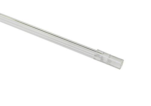 Gardinia Extensión de Varilla Reversible para persianas de Aluminio, Incluye acoplador, Longitud: 40 cm, plástico, Transparente