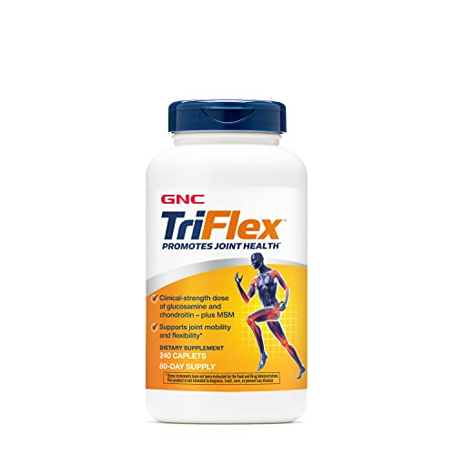GNC TriFlex | Suplemento específico para la salud de articulaciones, huesos y cartílago con glucosamina condroitina y MSM | Apoya la movilidad y flexibilidad | 240 cápsulas