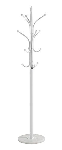 HAKU Möbel perchero, mármol, cromado blanco, diámetro 40 x H 177 cm