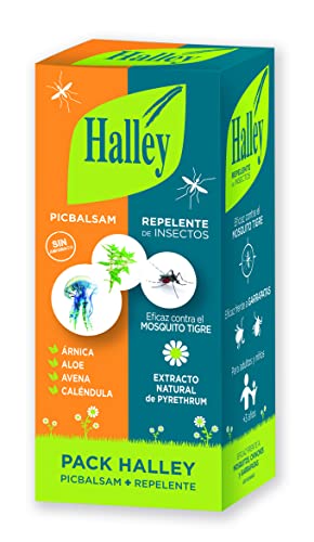 HALLEY Pack Repelente Insectos en Loción 150 ml + Picbalsam 40 ml Eficaz en Mosquito Tigre y Garrapatas I Alivio de las molestias por Insectos, Medusas o Plantas