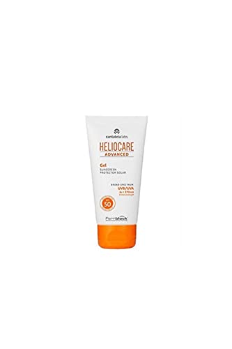 Heliocare Advanced Gel SPF 50 - Crema Solar Facial, Textura Gel, Ligera, Rápida Absorción, Antioxidante, Pieles Mixtas o Grasas, No Comedogénica, 50ml
