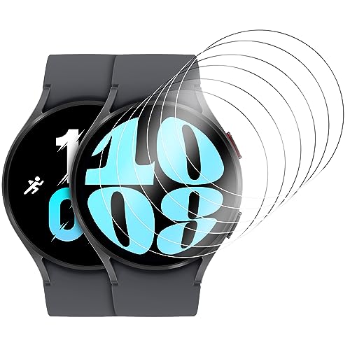 Hianjoo [6 Piezas] Protector Pantalla Compatible con Samsung Galaxy Watch 6 / Watch 5 / Watch 4 44mm, Compatible con Garmin Fenix 6X / 6X Pro 51mm, 9H Vidrio Templado Film Vidrio Láminas