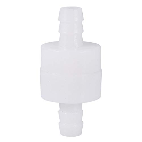 Hilitand - Válvula antirretorno de plástico de 8 mm con válvula antirretorno para agua, combustible, líquido, aire