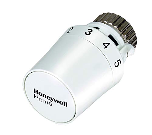 Honeywell Home T5019W0 Cabezal termostático de radiador, Blanco Con Cero, 50 mm diámetro/ 70 mm largo