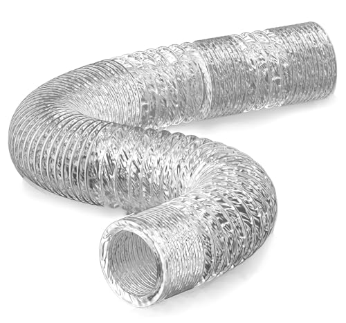 Tubo Secadora Universal Manguera Flexible De Ventilación De Aluminio Tubo  Salida Aire con 2 Abrazaderas De Acero para Baño, Kitchen Campana Ø