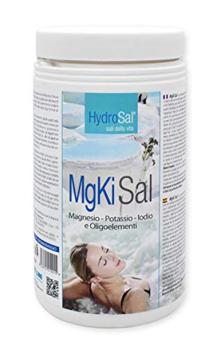 HYDROSAL MgKi Sal 1 kg – Magnesio – Potasio – Iodo para Agua de Piscina e hidromasaje (Jacuzzi,Teuco,Dimhora,Intex,Bestway,ECC.) Solución térmica granular - Envío inmediato