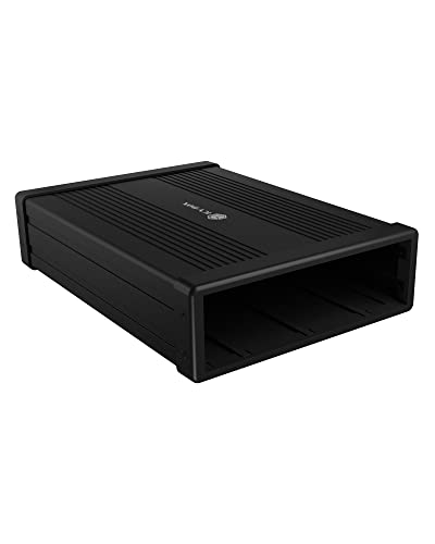 ICY BOX 5,25 Pulgadas Caja Externa de BLU-Ray/DVD, USB 3.0, Carcasa Externa para Quemador de DVD, Burner Box BLU-Ray, Aluminio, Negro, IB-525-U3