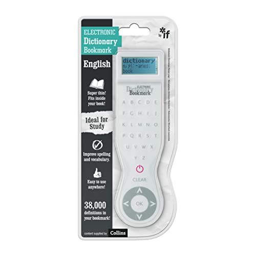 IF Electronic Dictionary Bookmark Single Language Definitions - English, White