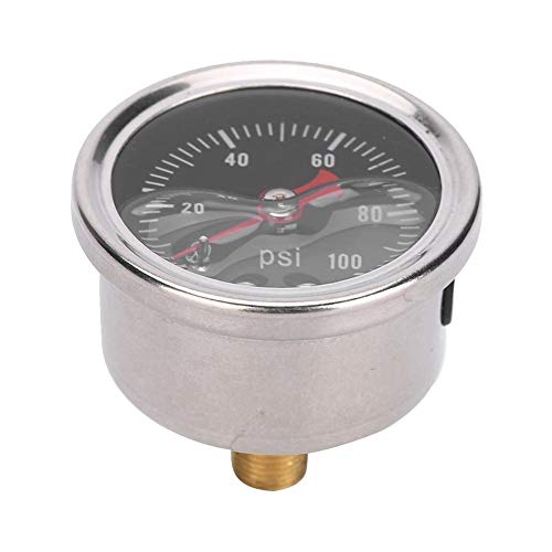 Indicador de presión de combustible - Medidor de presión de aceite, Indicador de presión de combustible ABS coche universal 0-100 PSI