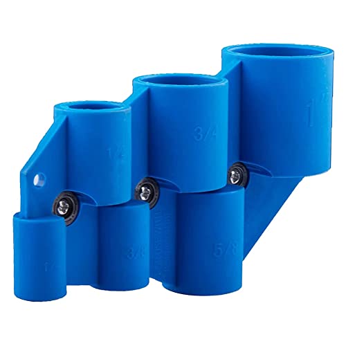 Knadgbft 1/4-1 tubo de desbarbado y medidor de profundidad de tamaño completo para tubos de cobre, CPVC, PEX, PE-RT y HDPE