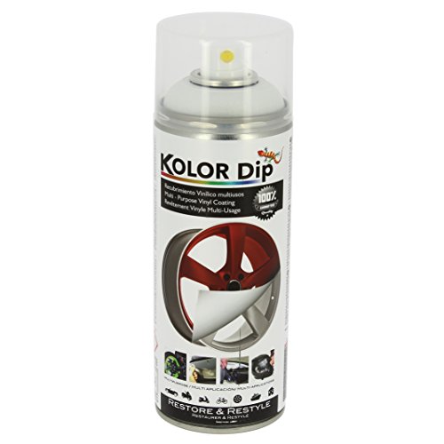 Kolor Dip Spain KD11002 Pintura en Spray con Vinilo Líquido Extraible, Blanco Mate