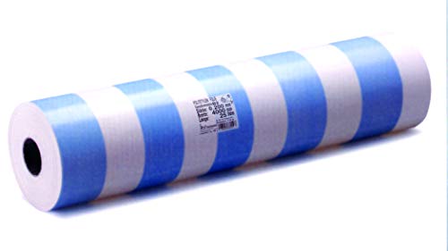 Latzel Dämmstoffe - Rollo aislante con barrera de vapor (0,2 mm x 4 m x 12,5 m, 50 m²), color azul y blanco