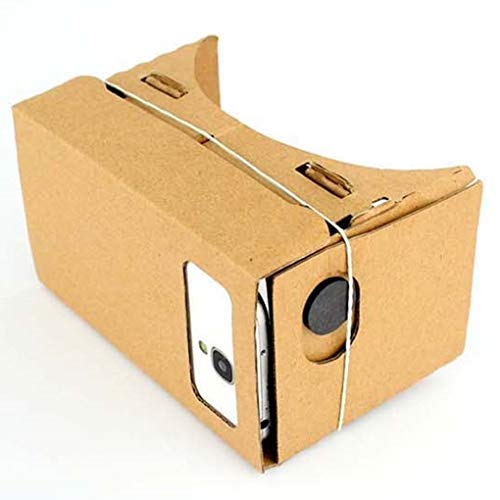 Lentes de resina de cartón 3D VR gafas de realidad virtual, videojuego de películas VR auriculares negros y 21 x 8 x 9 cm, cómodos y ecológicos