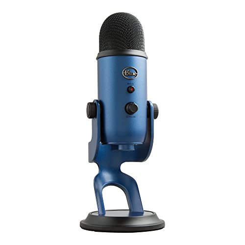 Logitech for Creators Blue Yeti Micrófono Condensador USB para Grabación, Streaming, Gaming, Podcasting, Azul