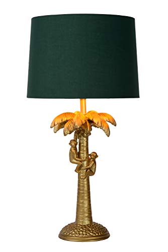 LUCIDE EXTRAVAGANZA COCONUT - Lámpara de mesa - Ø 30,5 cm - 1xE27 - Oro mate/Latón