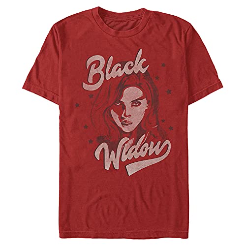 Marvel película-la Camiseta de la Viuda Negra, Fundición, S para Hombre