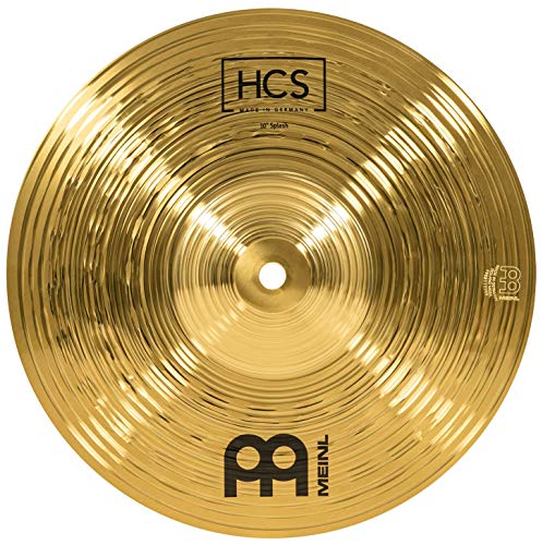 Meinl Cymbals HCS Plato Splash de 10 pulgadas (25,4cm) Platillos de Batería – Latón, Acabado Tradicional (HCS10S)