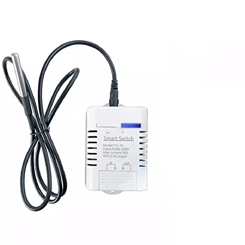 MHCOZY eWeLink App 16A Smart WiFi Temperatura Sensor Interruptor Controlador, Compatible con Alexa Google Home (Temperatura)