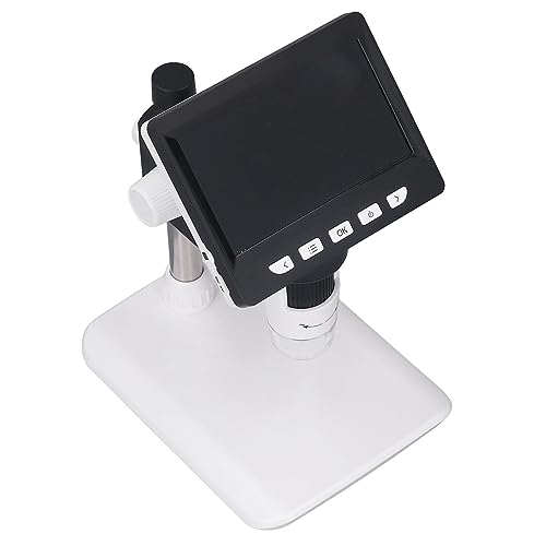 Microscopio de Soldadura USB con Pantalla LCD de 4,3 Pulgadas, 1000x 2MP, con Luz y Soporte, Microscopio Digital, Microscopios de Vídeo Electrónicos para Reparación de Teléfonos,