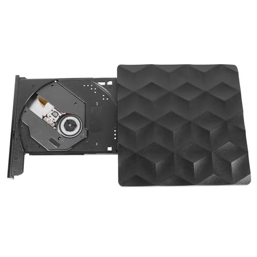 Mikikit Quemador Portátil Ultra Delgado Unidad Portátil Reproductor De Bluray USB Escritor Unidad Externa para Portátil ROM Quemador Regrabadora De DVD DVD ROM Regrabadora De DVD ROM