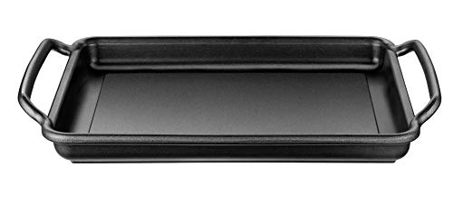 Monix Braisogona M351540-Flat Solid+ - Plancha plana 40 cm de aluminio fundido con antiadherente Teflon Classic.