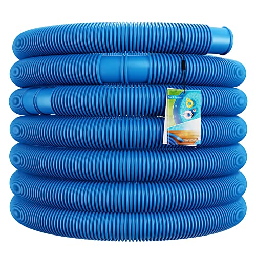 Monzana Manguera Flexible de Piscina 14m Diámetro 38mm Tubo Limpiafondos Bombas de Filtro Mantenimiento Azul