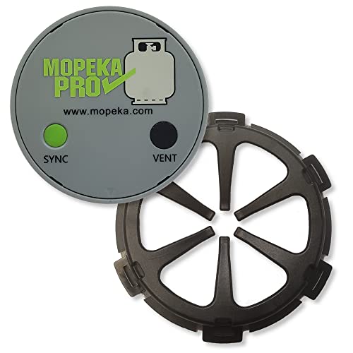 MOPEKA Pro, bombonas de gas, indicador de nivel de llenado Bluetooth, con marco adhesivo