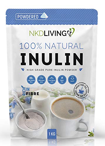 NKD Living Polvo de fibra prebiótica de alto grado de inulina (1 Kg)