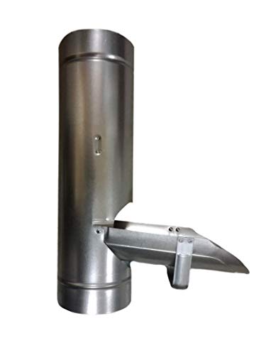 NO BRAND Desviador de Agua de Lluvia – 80 mm – Metal – Acero galvanizado para Tubería de Bajada – Guttering