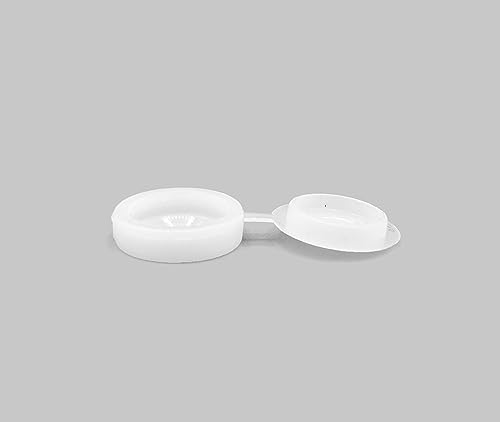 NOLDAR | Tapas blancas (100 unidades) para tornillos. Cubiertas de plástico como embellecedor para cubrir tornillos. Mejora la apariencia y protege los tornillos.