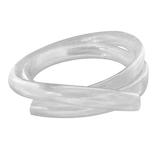 Othmro 2 tubos de vinilo transparente de PVC flexible, tubo de plástico ligero, diámetro interior de 22 mm, diámetro exterior de 23 mm, longitud total de 1 m