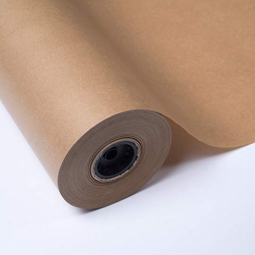 PAKOT | Rollo Papel Kraft Habana Marrón - Bobina Grande 70CM X 50M - Ideal Embalaje y Negocios