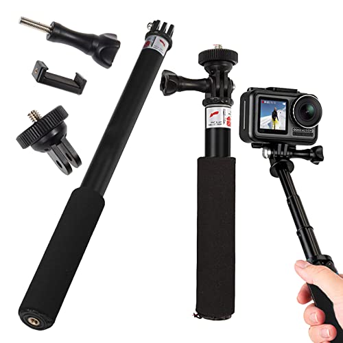 Palo Selfie Camara Deportiva Palo Selfie Camara Palo Go Pro Palo De Selfie Funciona con La Mayoría De Las Cámaras De Acción Palo Selfie Camara Deportiva Ajustable Palo Selfie Camara 30~93cm