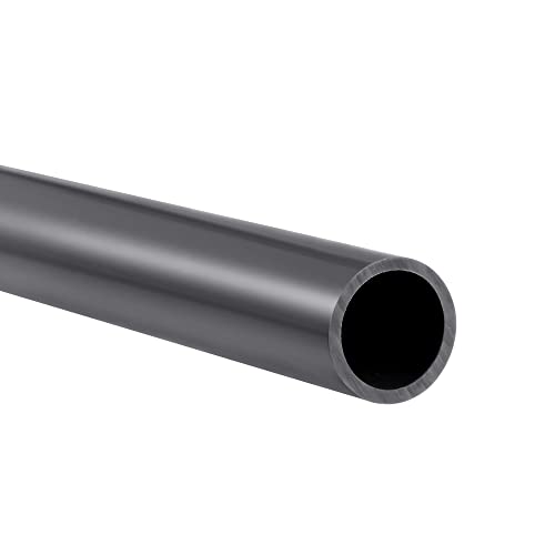 PATIKIL 15,5 mm ID 20 mm OD 0,35 m Tubo rígido PVC, tubo redondo rígido para tubo de agua, artesanías, estante de exhibición, gris oscuro