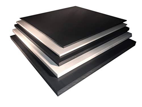 Placa rígida de PVC (495 x 495 x 5 mm), color gris oscuro