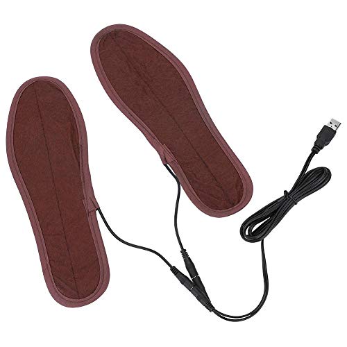 Plantillas de Zapatos de calefacción eléctrica, USB de energía eléctrica con calefacción Pies cómodos Calentador de Zapatos Que Mantienen el Calor Almohadillas Unisex para Zapatos (35-36码)