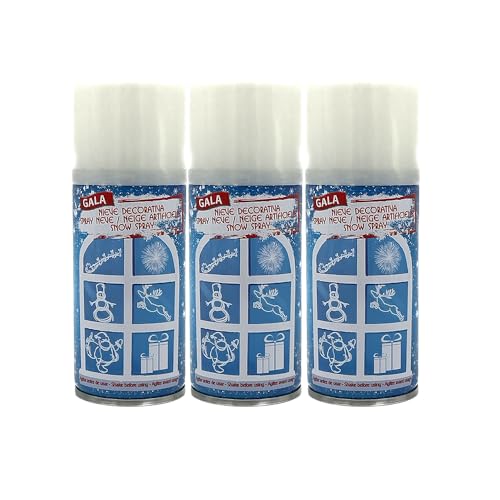 PLUS HOME Spray Nieve,Ideal para Decorar Cristales ÁRBOL DE Navidad Y Otros OBJJETOS.cantidad 150ml (150ml-Pack3)